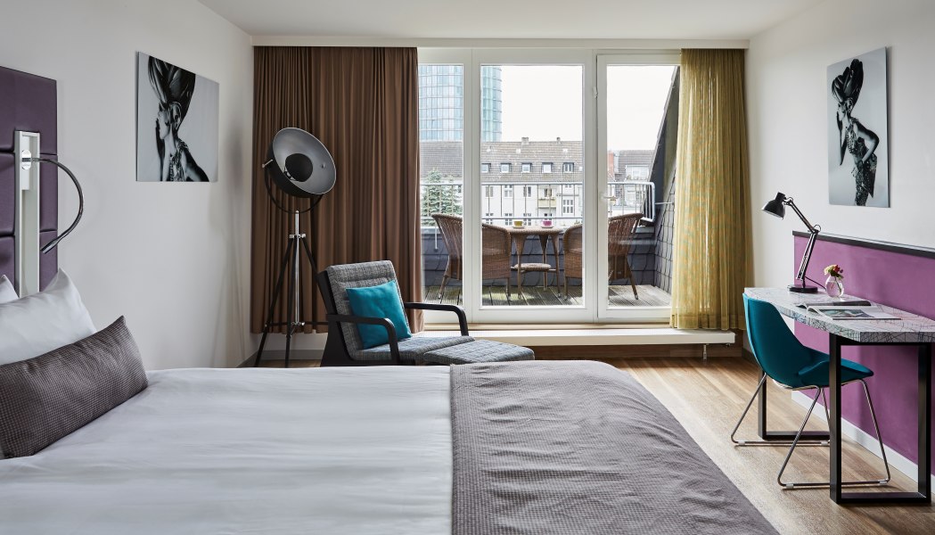 Hotelzimmer King Superior, © Copyright/Hotel Indigo Düsseldorf - Victoriaplatz