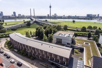 JH D&uuml;sseldorf Obenansicht, &copy; Jugendherberge D&uuml;sseldorf/ L. Dahmen
