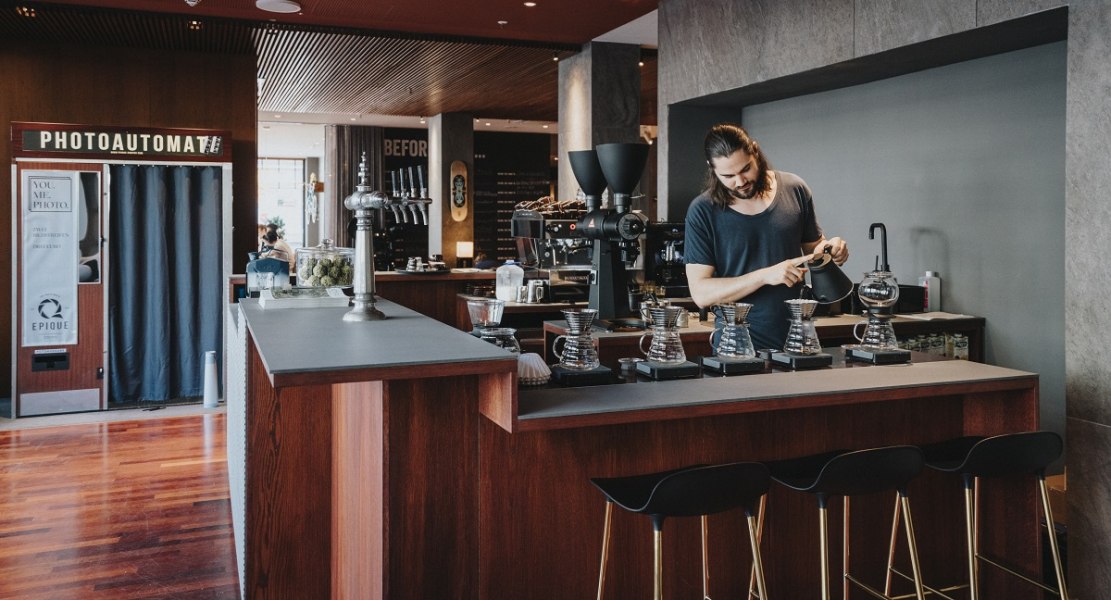 Coffee bar, © Copyright/me and all hotel düsseldorf